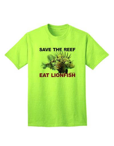 Preserve the Reef: Sustainable Lionfish Adult T-Shirt Collection-Mens T-shirts-TooLoud-Neon-Green-Small-Davson Sales