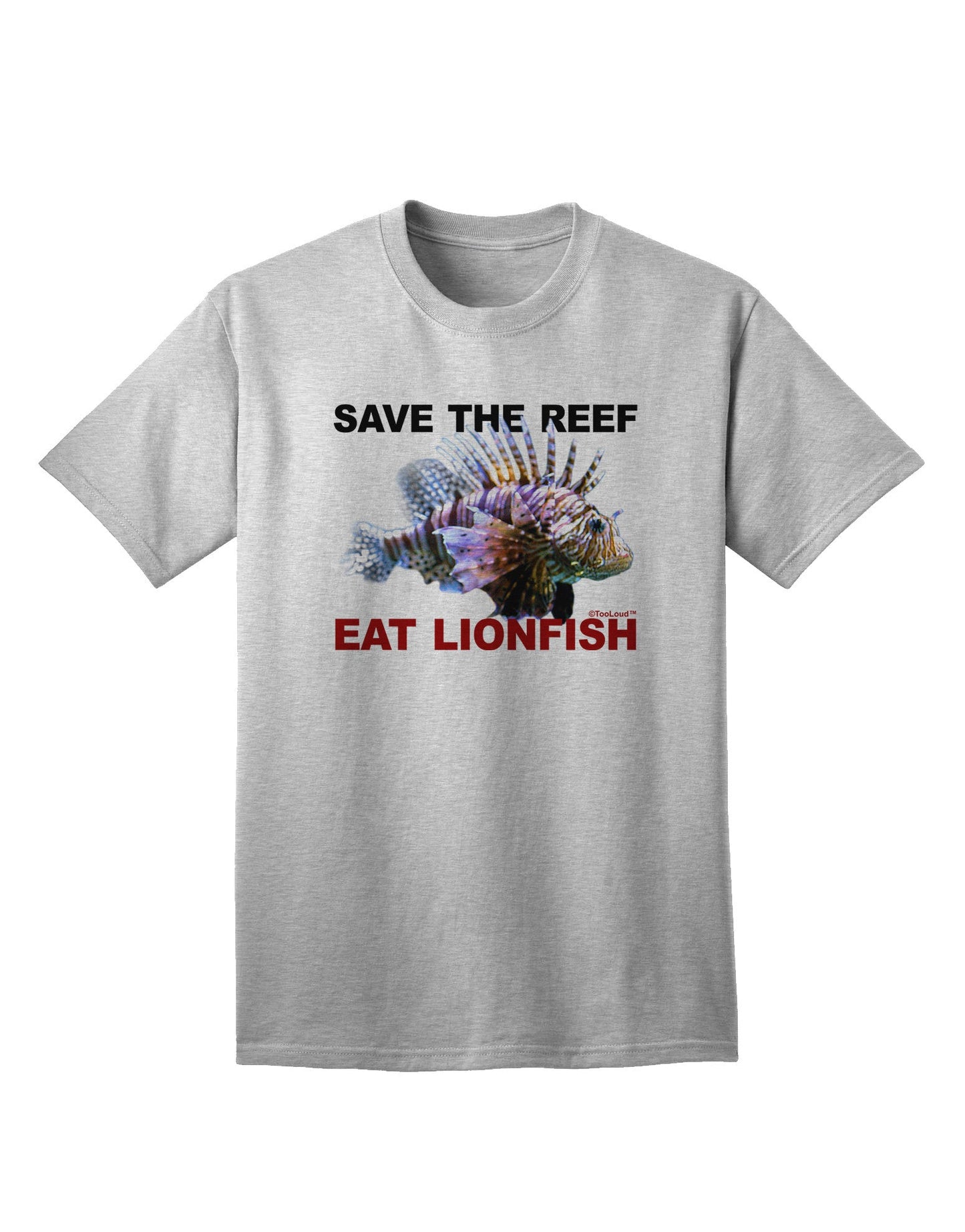 Preserve the Reef: Sustainable Lionfish Adult T-Shirt Collection-Mens T-shirts-TooLoud-AshGray-Small-Davson Sales