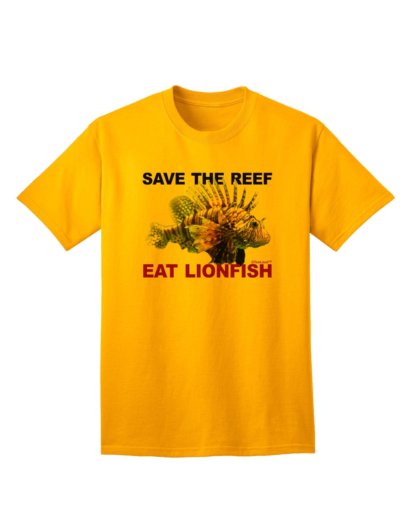 Preserve the Reef: Sustainable Lionfish Adult T-Shirt Collection-Mens T-shirts-TooLoud-Gold-Small-Davson Sales