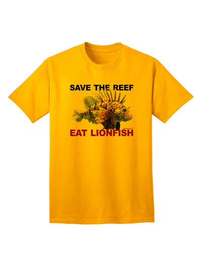 Preserve the Reef: Sustainable Lionfish Adult T-Shirt Collection-Mens T-shirts-TooLoud-Gold-Small-Davson Sales