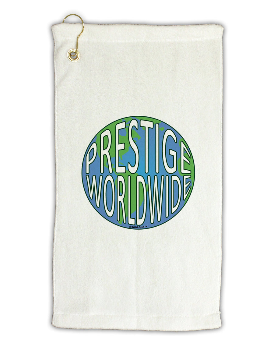 Prestige Worldwide Logo Micro Terry Gromet Golf Towel 16 x 25 inch by TooLoud