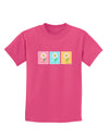 Pretty Daisies Watercolor Childrens Dark T-Shirt-Childrens T-Shirt-TooLoud-Sangria-X-Small-Davson Sales