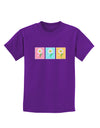 Pretty Daisies Watercolor Childrens Dark T-Shirt-Childrens T-Shirt-TooLoud-Purple-X-Small-Davson Sales