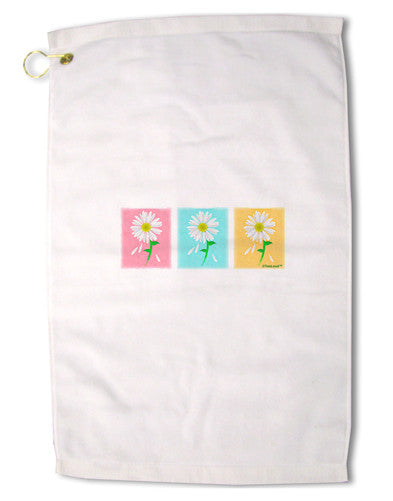 Pretty Daisies Watercolor Premium Cotton Golf Towel - 16" x 25"-Golf Towel-TooLoud-Davson Sales