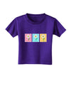 Pretty Daisies Watercolor Toddler T-Shirt Dark-Toddler T-Shirt-TooLoud-Purple-2T-Davson Sales