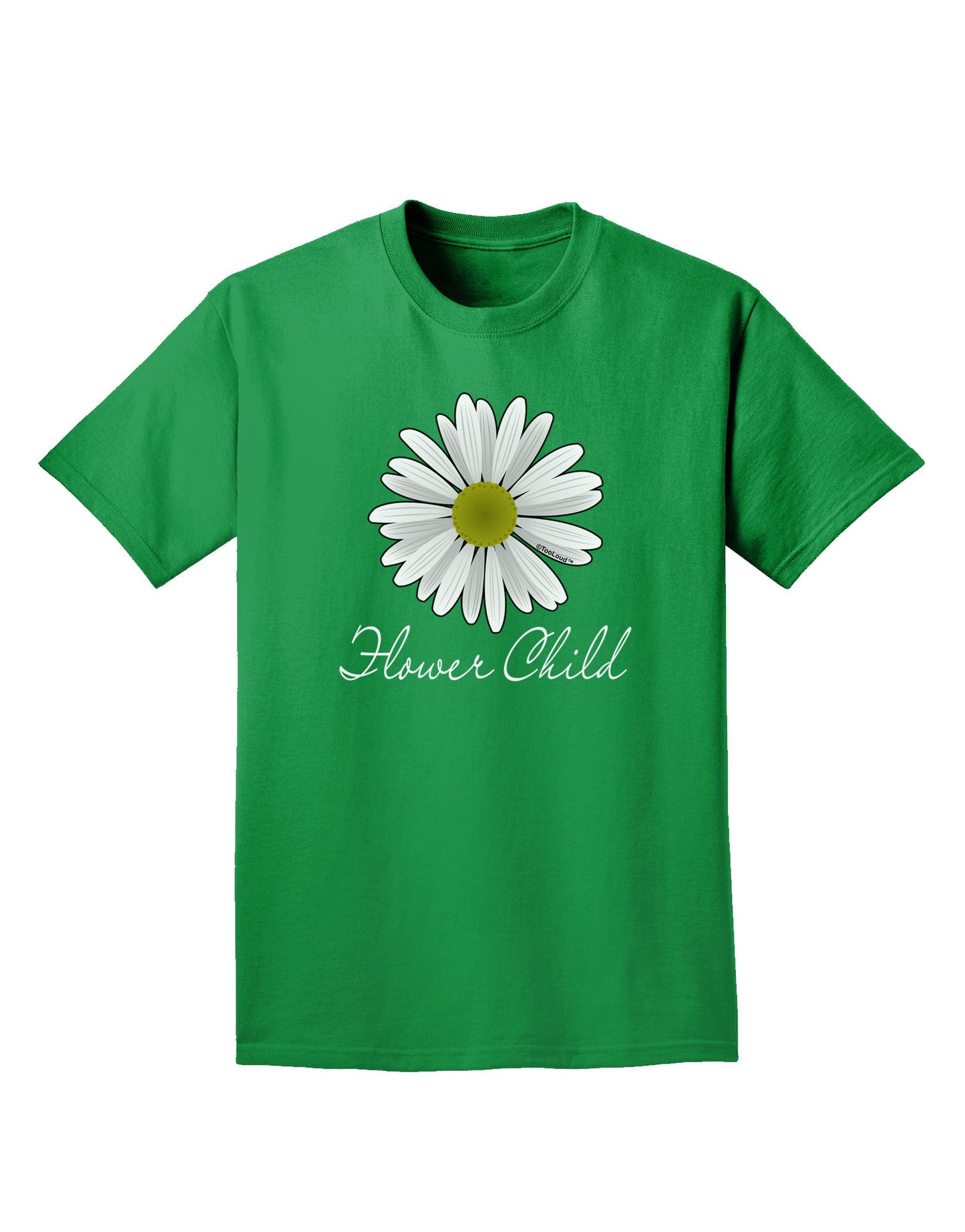 Pretty Daisy - Flower Child Adult Dark T-Shirt-Mens T-Shirt-TooLoud-Kelly-Green-Small-Davson Sales