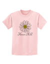 Pretty Daisy - Flower Child Childrens T-Shirt-Childrens T-Shirt-TooLoud-PalePink-X-Small-Davson Sales