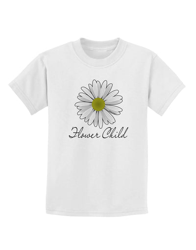 Pretty Daisy - Flower Child Childrens T-Shirt-Childrens T-Shirt-TooLoud-White-X-Small-Davson Sales