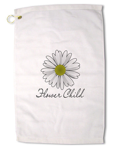 Pretty Daisy - Flower Child Premium Cotton Golf Towel - 16" x 25"-Golf Towel-TooLoud-Davson Sales