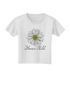 Pretty Daisy - Flower Child Toddler T-Shirt-Toddler T-Shirt-TooLoud-White-2T-Davson Sales