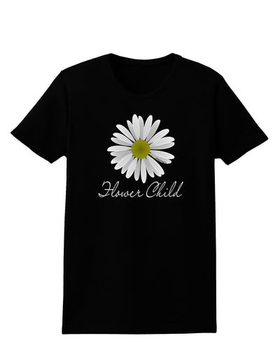 Pretty Daisy - Flower Child Womens Dark T-Shirt-Womens T-Shirt-TooLoud-Black-X-Small-Davson Sales