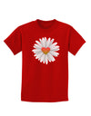 Pretty Daisy Heart Childrens Dark T-Shirt-Childrens T-Shirt-TooLoud-Red-X-Small-Davson Sales