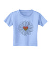 Pretty Daisy Heart Toddler T-Shirt-Toddler T-Shirt-TooLoud-Aquatic-Blue-2T-Davson Sales