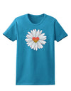 Pretty Daisy Heart Womens Dark T-Shirt-Womens T-Shirt-TooLoud-Turquoise-X-Small-Davson Sales