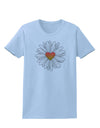 Pretty Daisy Heart Womens T-Shirt-Womens T-Shirt-TooLoud-Light-Blue-X-Small-Davson Sales