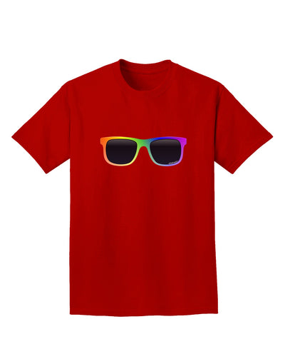 Pride Rainbow Glasses Adult Dark T-Shirt by TooLoud-Mens T-Shirt-TooLoud-Red-Small-Davson Sales