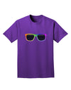 Pride Rainbow Glasses Adult Dark T-Shirt by TooLoud-Mens T-Shirt-TooLoud-Purple-Small-Davson Sales