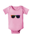 Pride Rainbow Glasses Baby Romper Bodysuit by TooLoud-Baby Romper-TooLoud-Pink-06-Months-Davson Sales