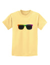 Pride Rainbow Glasses Childrens T-Shirt by TooLoud-Childrens T-Shirt-TooLoud-Daffodil-Yellow-X-Small-Davson Sales