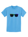 Pride Rainbow Glasses Childrens T-Shirt by TooLoud-Childrens T-Shirt-TooLoud-Aquatic-Blue-X-Small-Davson Sales