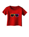 Pride Rainbow Glasses Infant T-Shirt Dark by TooLoud-Infant T-Shirt-TooLoud-Red-06-Months-Davson Sales