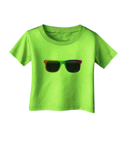 Pride Rainbow Glasses Infant T-Shirt by TooLoud-Infant T-Shirt-TooLoud-Lime-Green-06-Months-Davson Sales