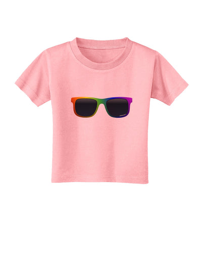 Pride Rainbow Glasses Toddler T-Shirt by TooLoud-Toddler T-Shirt-TooLoud-Candy-Pink-2T-Davson Sales