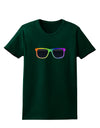 Pride Rainbow Glasses Womens Dark T-Shirt by TooLoud-Womens T-Shirt-TooLoud-Forest-Green-Small-Davson Sales