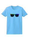 Pride Rainbow Glasses Womens T-Shirt by TooLoud-Womens T-Shirt-TooLoud-Aquatic-Blue-X-Small-Davson Sales