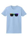 Pride Rainbow Glasses Womens T-Shirt by TooLoud-Womens T-Shirt-TooLoud-Light-Blue-X-Small-Davson Sales