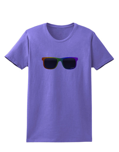 Pride Rainbow Glasses Womens T-Shirt by TooLoud-Womens T-Shirt-TooLoud-Violet-X-Small-Davson Sales