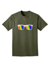 Pride Rainbow Lenses Adult Dark T-Shirt by TooLoud-Mens T-Shirt-TooLoud-Military-Green-Small-Davson Sales