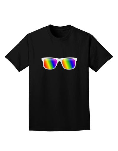 Pride Rainbow Lenses Adult Dark T-Shirt by TooLoud-Mens T-Shirt-TooLoud-Black-Small-Davson Sales