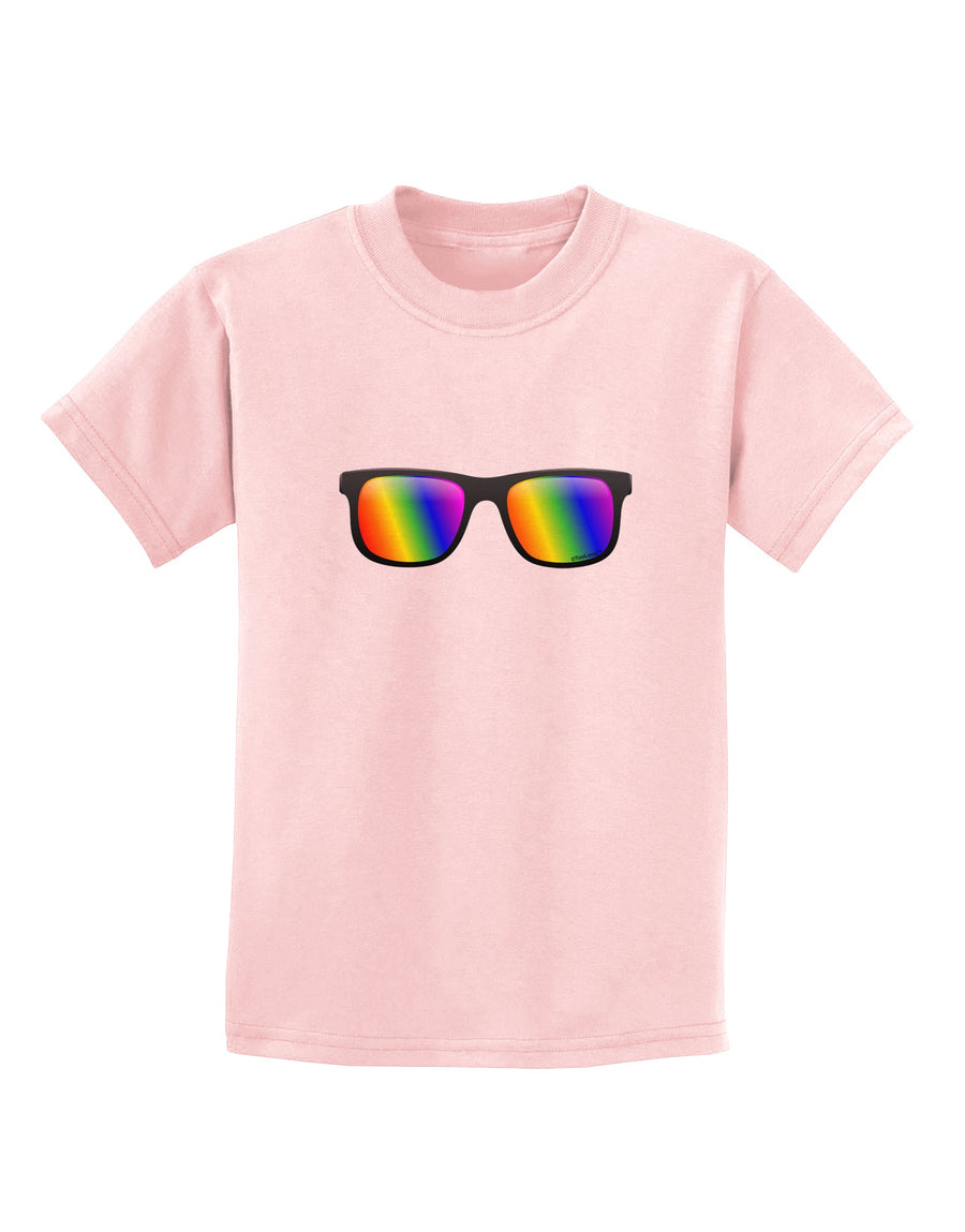 Pride Rainbow Lenses Childrens T-Shirt by TooLoud-Childrens T-Shirt-TooLoud-White-X-Small-Davson Sales