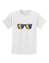 Pride Rainbow Lenses Childrens T-Shirt by TooLoud-Childrens T-Shirt-TooLoud-White-X-Small-Davson Sales