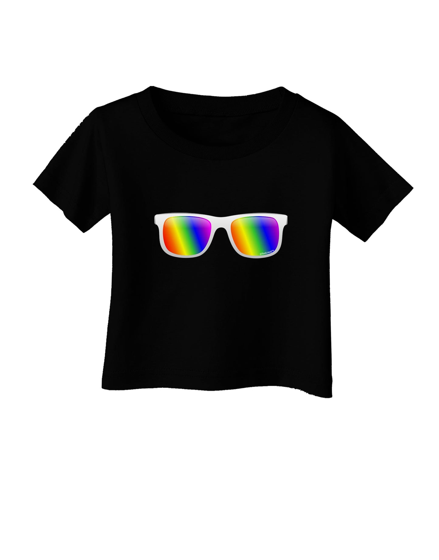 Pride Rainbow Lenses Infant T-Shirt Dark by TooLoud-Infant T-Shirt-TooLoud-Black-06-Months-Davson Sales