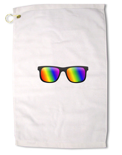 Pride Rainbow Lenses Premium Cotton Golf Towel - 16 x 25 inch by TooLoud-Golf Towel-TooLoud-16x25"-Davson Sales