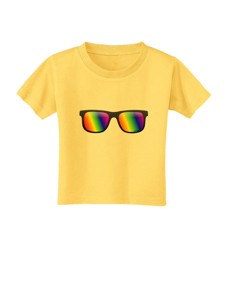 Pride Rainbow Lenses Toddler T-Shirt by TooLoud-Toddler T-Shirt-TooLoud-White-2T-Davson Sales