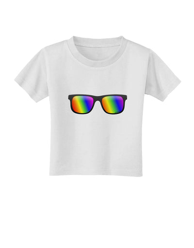 Pride Rainbow Lenses Toddler T-Shirt by TooLoud-Toddler T-Shirt-TooLoud-White-2T-Davson Sales