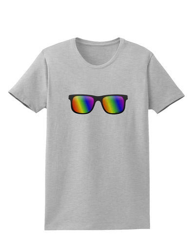 Pride Rainbow Lenses Womens T-Shirt by TooLoud-Womens T-Shirt-TooLoud-AshGray-X-Small-Davson Sales