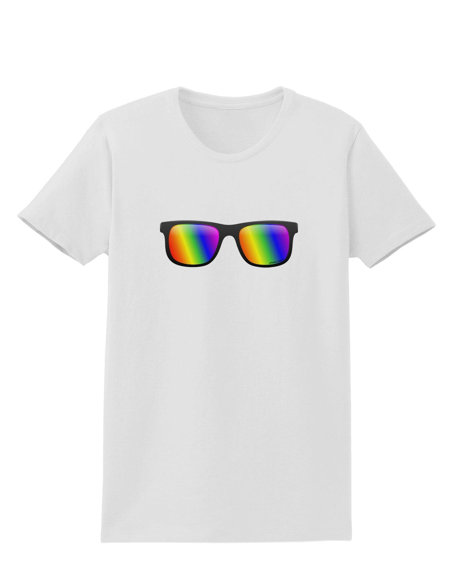 Pride Rainbow Lenses Womens T-Shirt by TooLoud-Womens T-Shirt-TooLoud-White-X-Small-Davson Sales