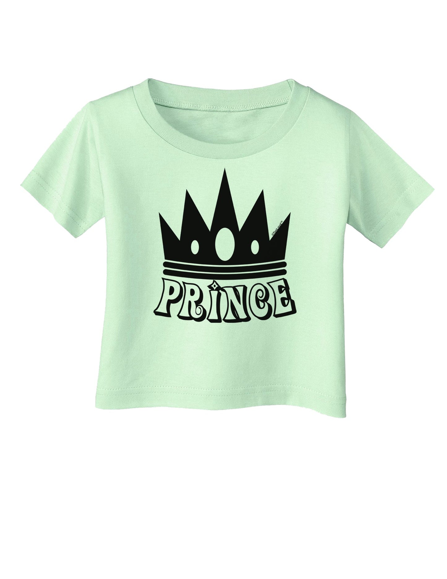 Prince Infant T-Shirt-Infant T-Shirt-TooLoud-Light-Green-06-Months-Davson Sales