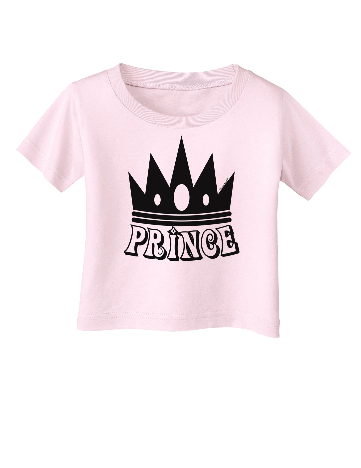 Prince Infant T-Shirt-Infant T-Shirt-TooLoud-Light-Pink-06-Months-Davson Sales