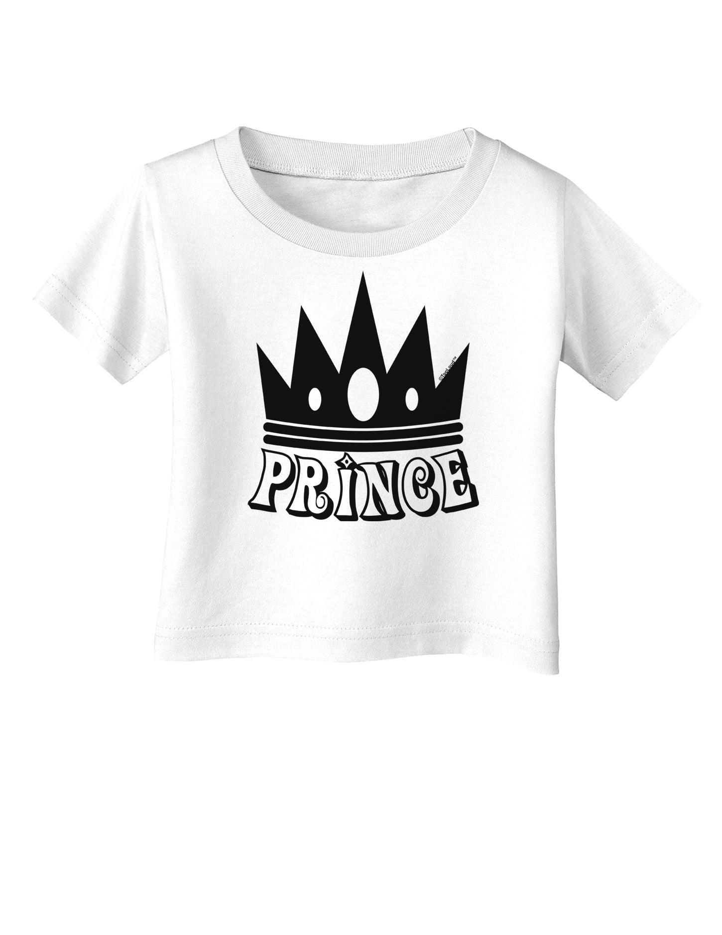 Prince Infant T-Shirt-Infant T-Shirt-TooLoud-White-06-Months-Davson Sales