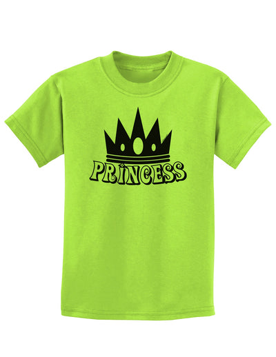 Princess Childrens T-Shirt-Childrens T-Shirt-TooLoud-Lime-Green-X-Small-Davson Sales