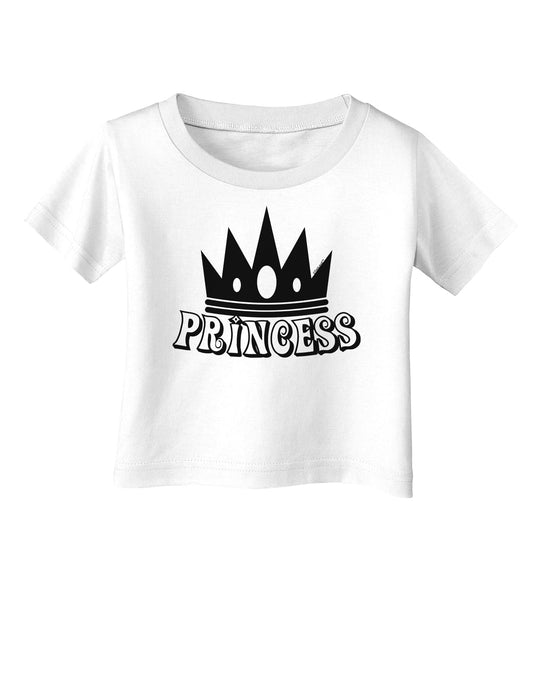 Princess Infant T-Shirt-Infant T-Shirt-TooLoud-White-06-Months-Davson Sales