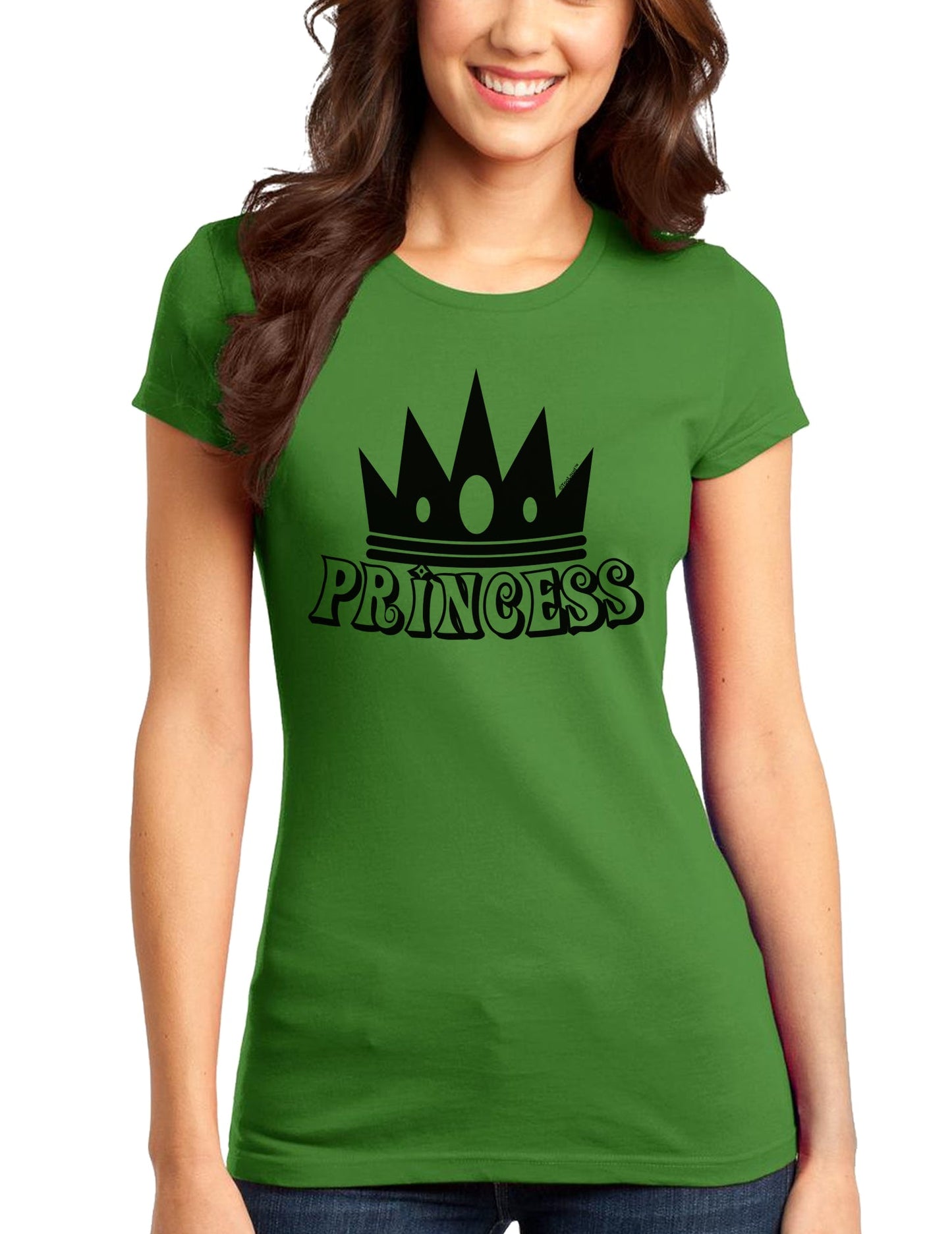 Princess Juniors T-Shirt-Womens Juniors T-Shirt-TooLoud-Kiwi-Green-Small-Davson Sales