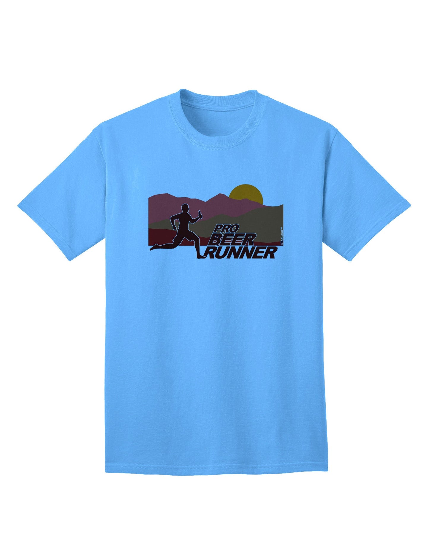 Pro Beer Runner Man Adult T-Shirt-unisex t-shirt-TooLoud-Aquatic-Blue-Small-Davson Sales