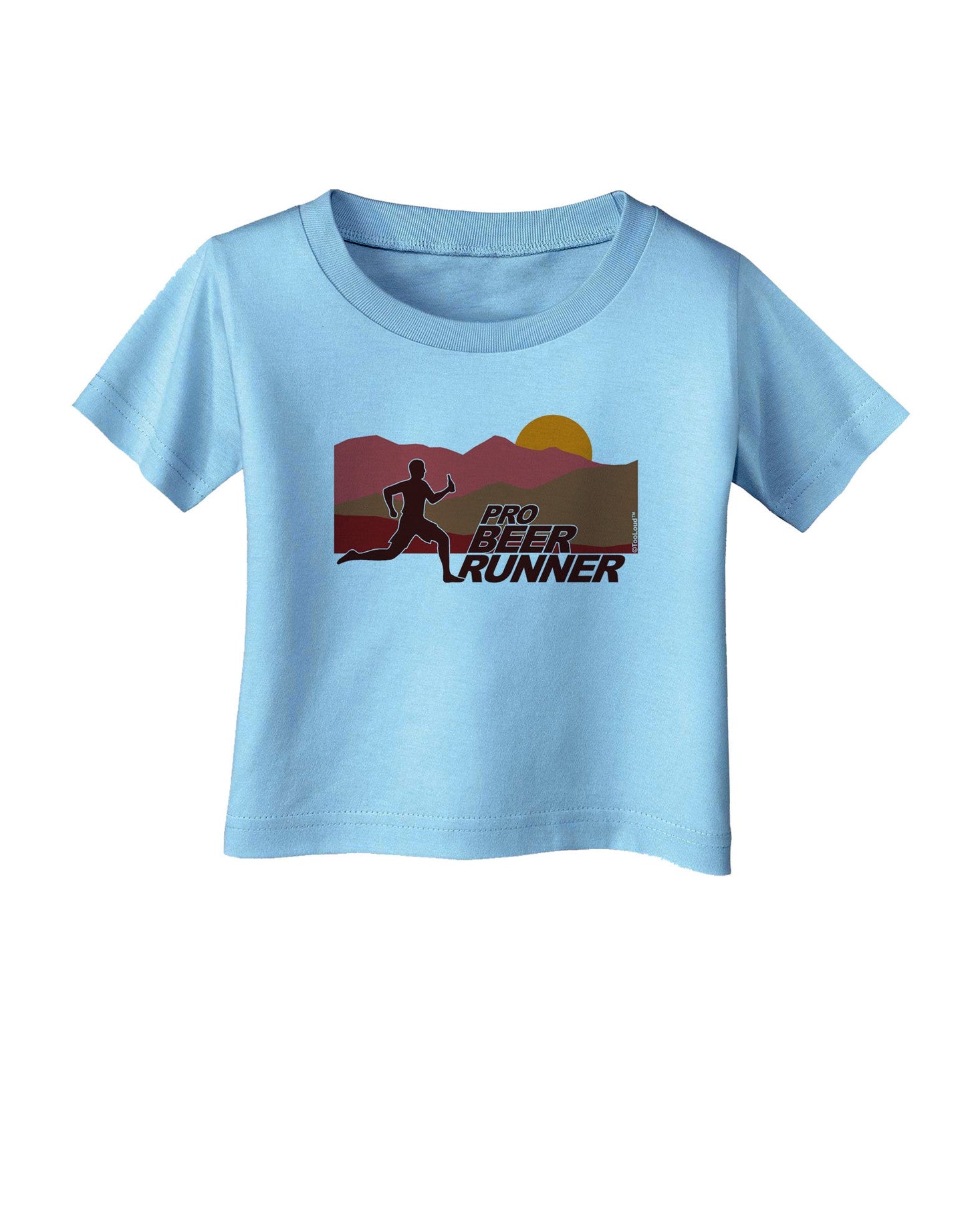 Pro Beer Runner Man Infant T-Shirt-Infant T-Shirt-TooLoud-Aquatic-Blue-06-Months-Davson Sales