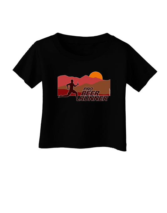 Pro Beer Runner Man Infant T-Shirt Dark-Infant T-Shirt-TooLoud-Black-06-Months-Davson Sales